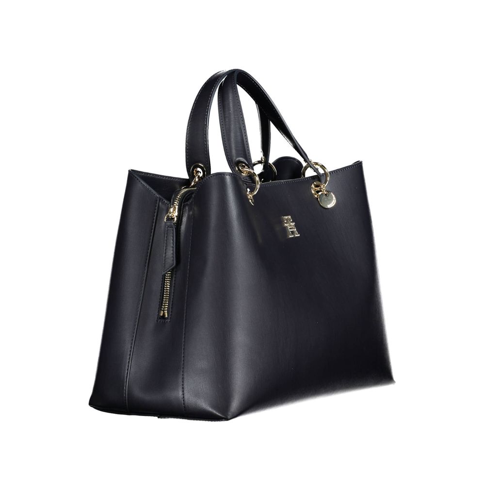 Tommy Hilfiger Blue Faux Leather Women's Handbag