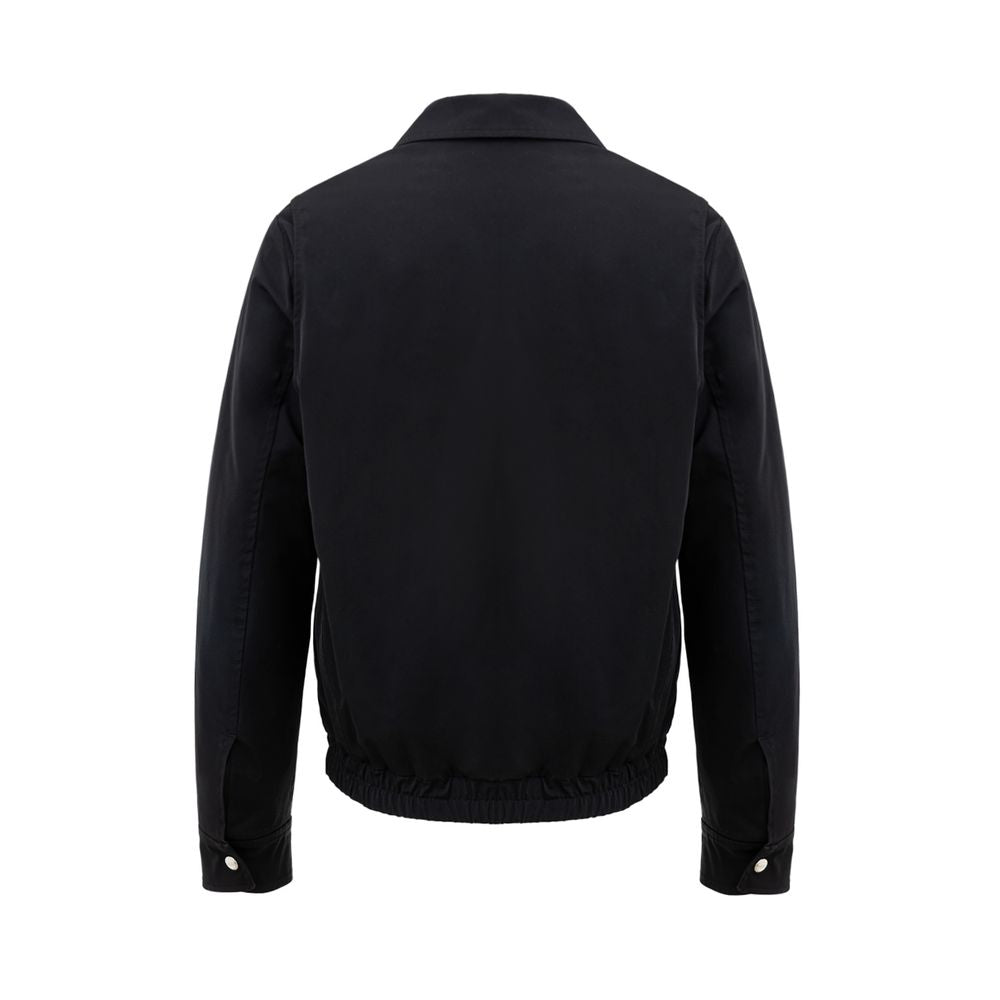 Ami Paris Black Zip-Up Bomber Jacket