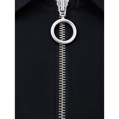 Ami Paris Black Zip-Up Bomber Jacket