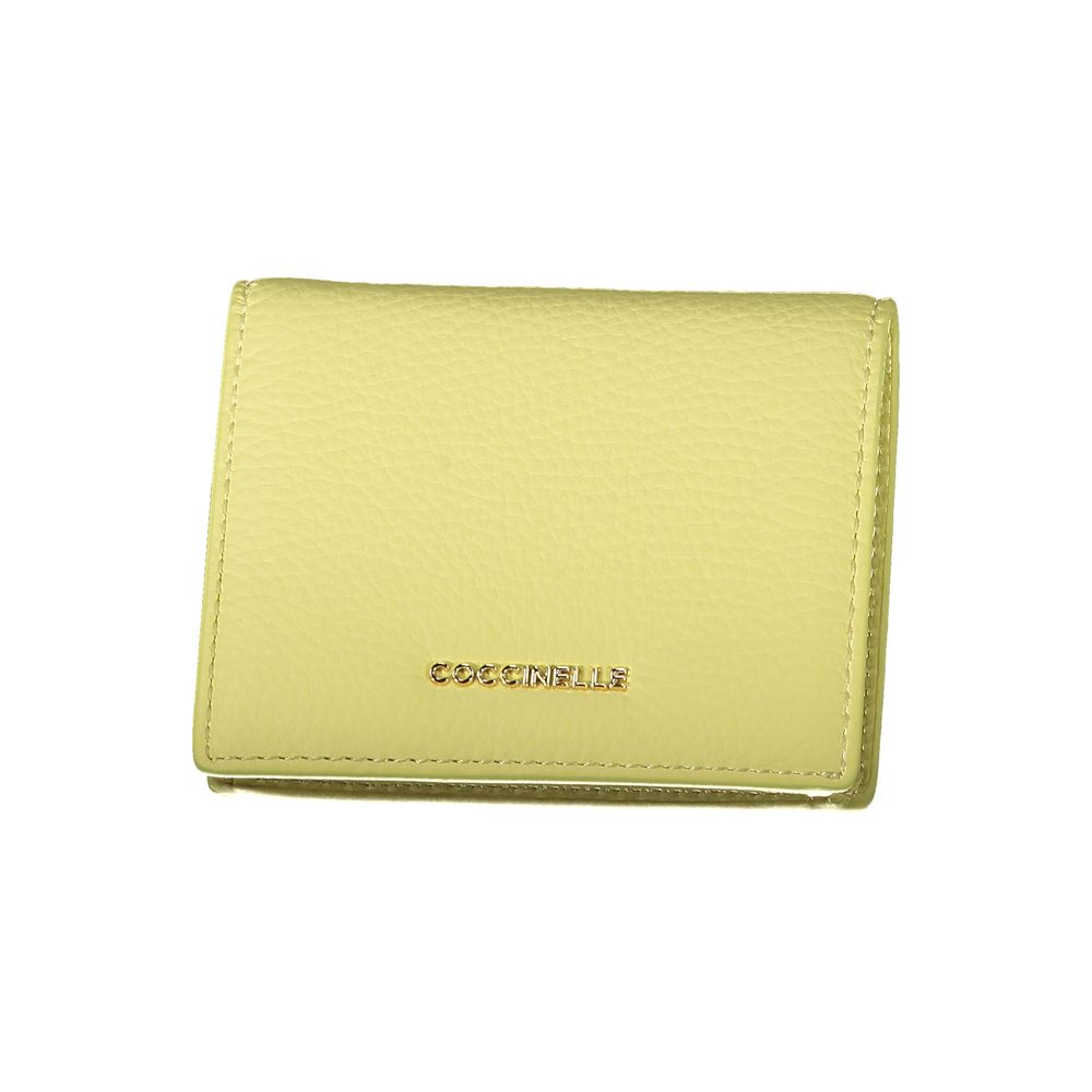 Coccinelle Yellow Leather Wallet - Stylish and Functional
