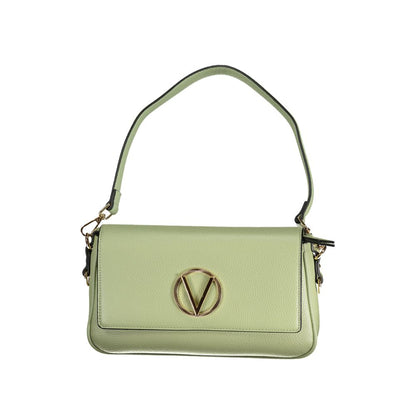 Mario Valentino Green Faux Leather Handbag with Chic Design