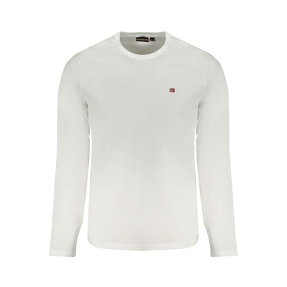 Napapijri White Cotton Long Sleeve T-Shirt