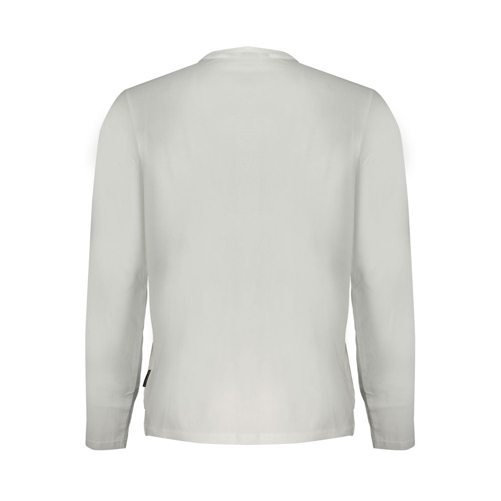 Napapijri White Cotton Long Sleeve T-Shirt