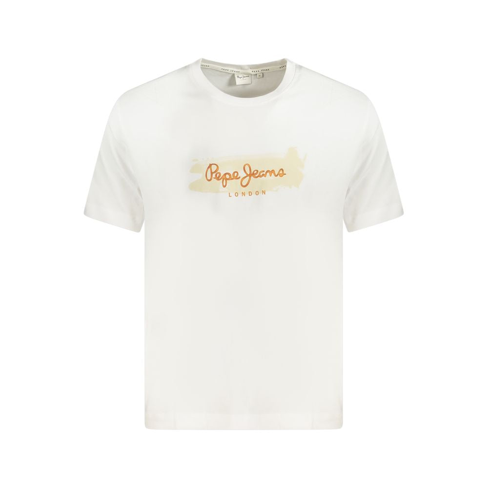 Pepe Jeans Sustainable White Cotton T-Shirt