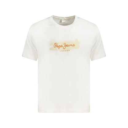 Pepe Jeans Sustainable White Cotton T-Shirt