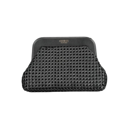 Guess Jeans Black Handbag – Faux Leather, Elegant Design