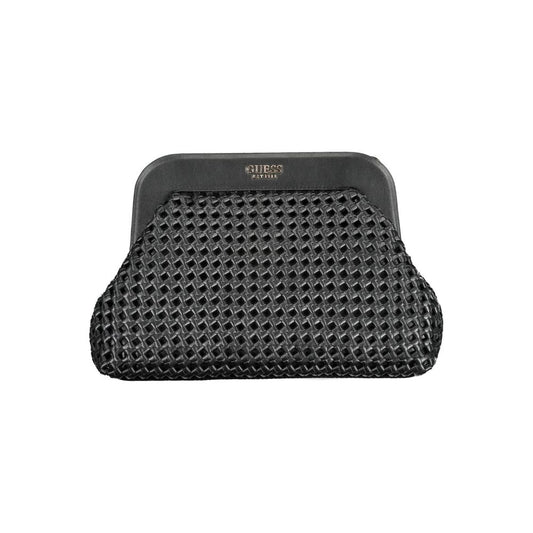 Guess Jeans Black Handbag – Faux Leather, Elegant Design