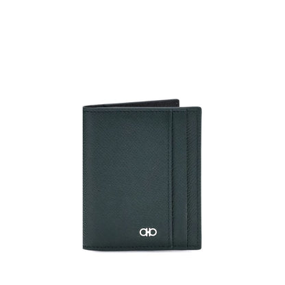 Ferragamo Leather Card Holder - An Elegant Companion for Influential Men
