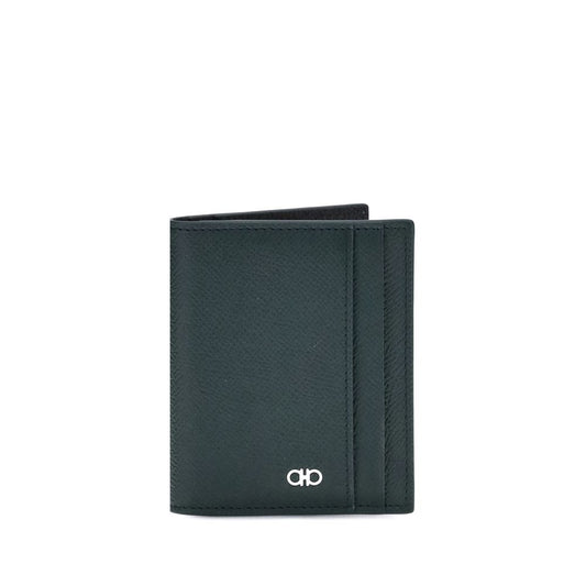 Ferragamo Leather Card Holder - An Elegant Companion for Influential Men