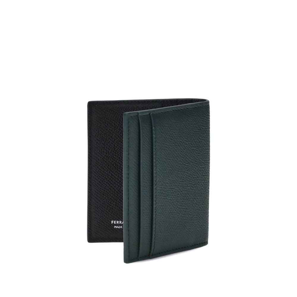 Ferragamo Leather Card Holder - An Elegant Companion for Influential Men