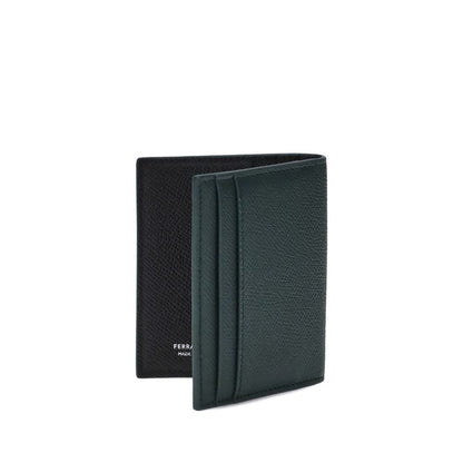 Ferragamo Leather Card Holder - An Elegant Companion for Influential Men