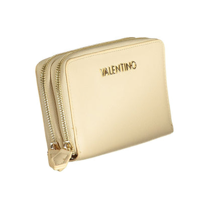 Mario Valentino Beige Polyethylene Wallet with Multiple Compartments