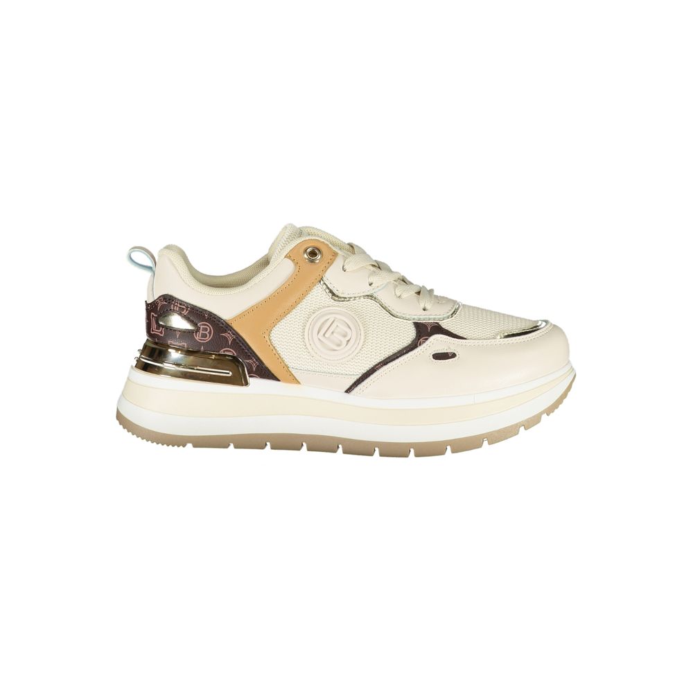 Laura Biagiotti Beige Women Sneaker with Luxurious Comfort