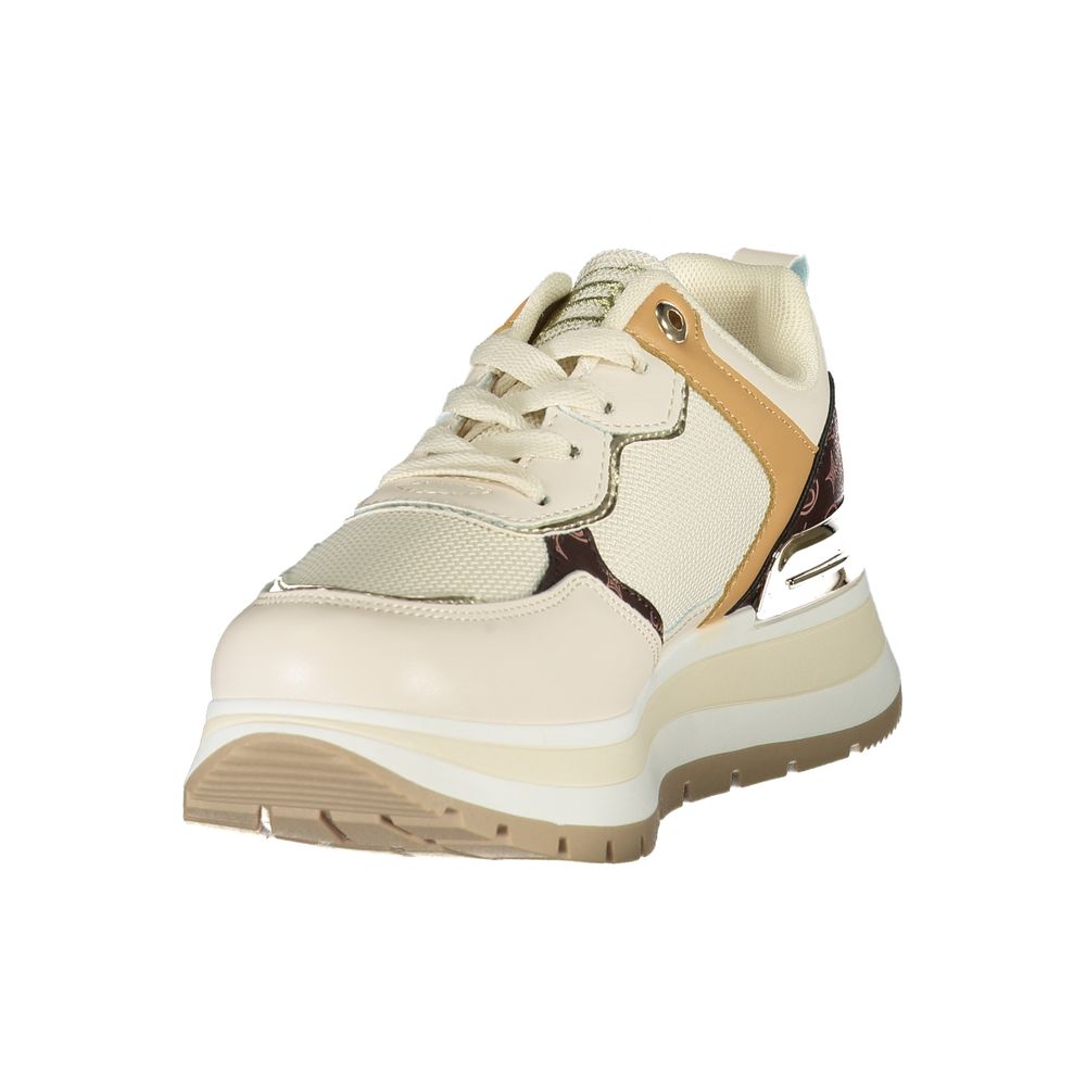 Laura Biagiotti Beige Women Sneaker with Luxurious Comfort