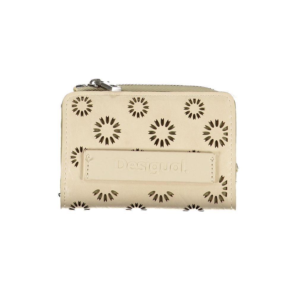 Desigual Beige Wallet - A Canvas of Creativity