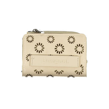 Desigual Beige Wallet - A Canvas of Creativity