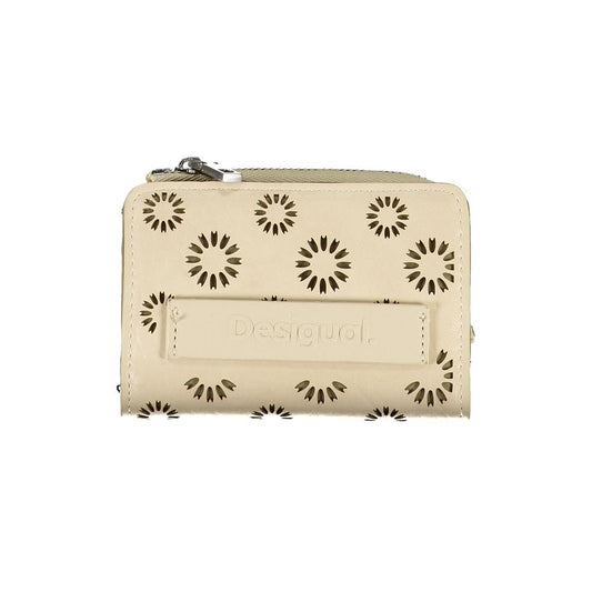 Desigual Beige Wallet - A Canvas of Creativity