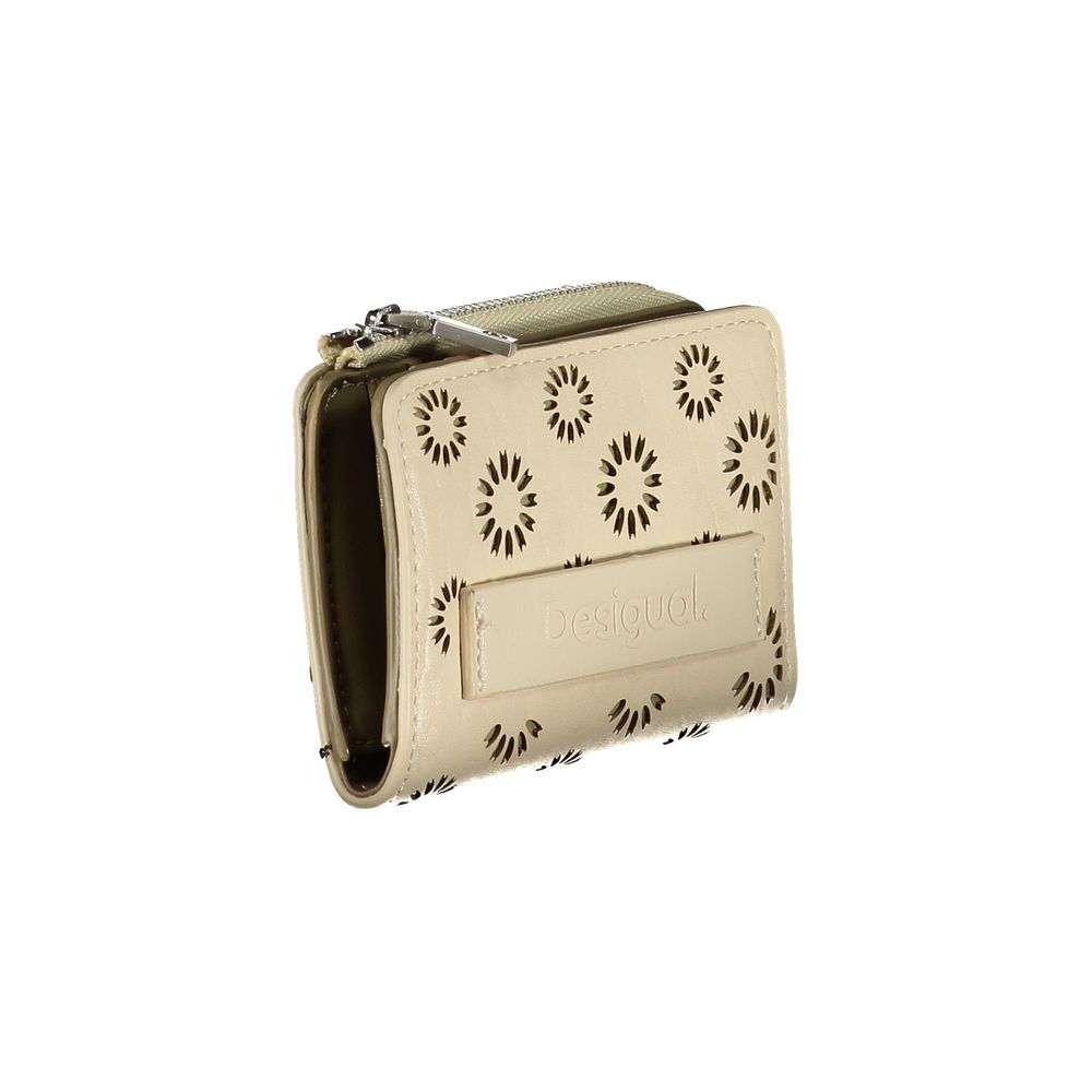 Desigual Beige Wallet - A Canvas of Creativity