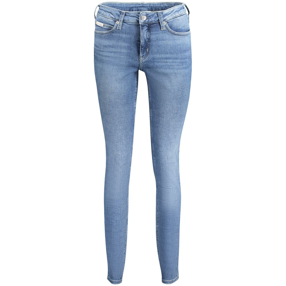 Calvin Klein Blue Cotton Jeans