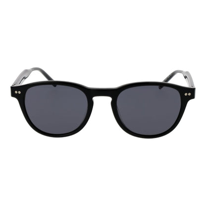 Tommy Hilfiger Men's Sunglasses – Black Full-Rim Frame with Grey Lenses, 51mm