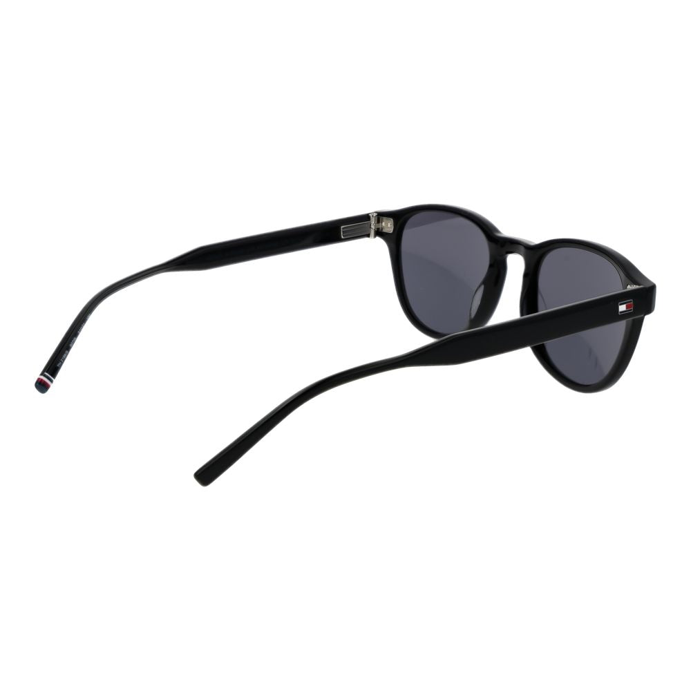 Tommy Hilfiger Men's Sunglasses – Black Full-Rim Frame with Grey Lenses, 51mm