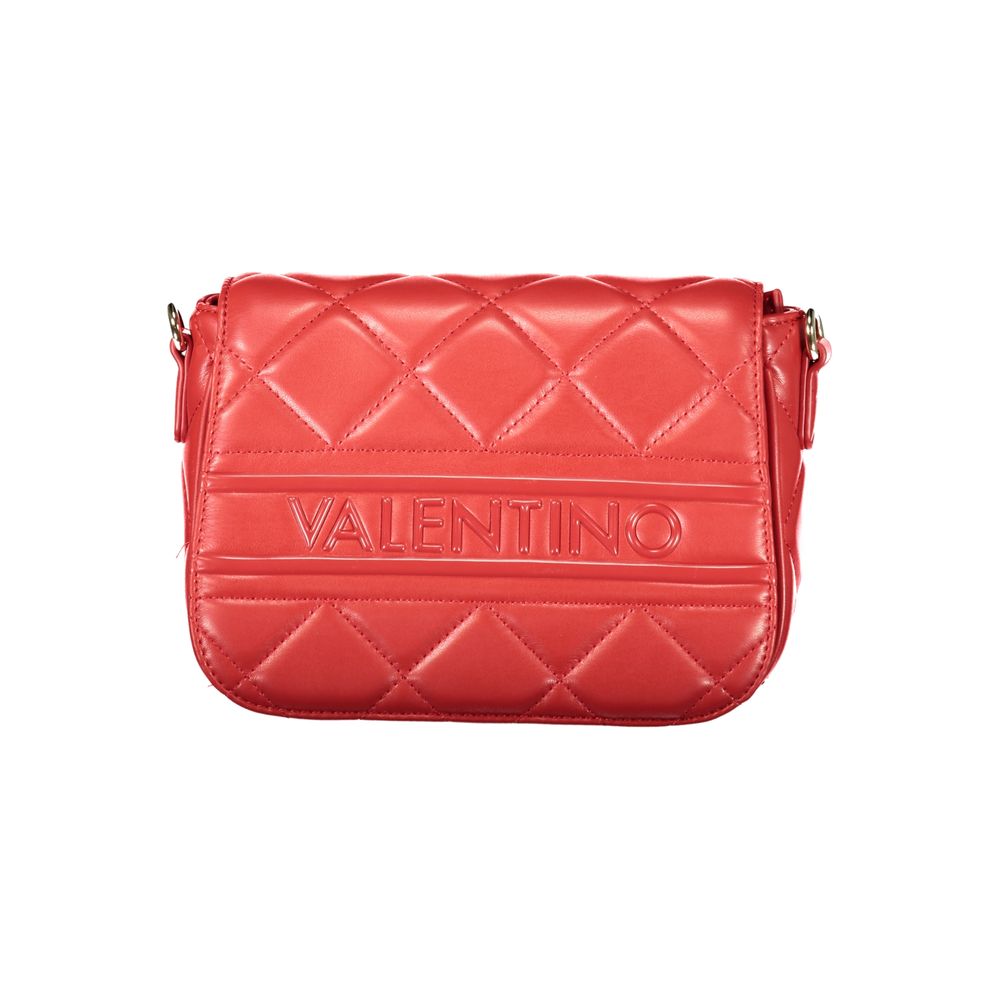 Mario Valentino Red Polyethylene Women Handbag with Removable Strap