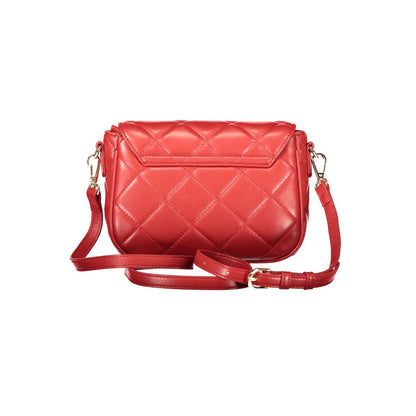 Mario Valentino Red Polyethylene Women Handbag with Removable Strap