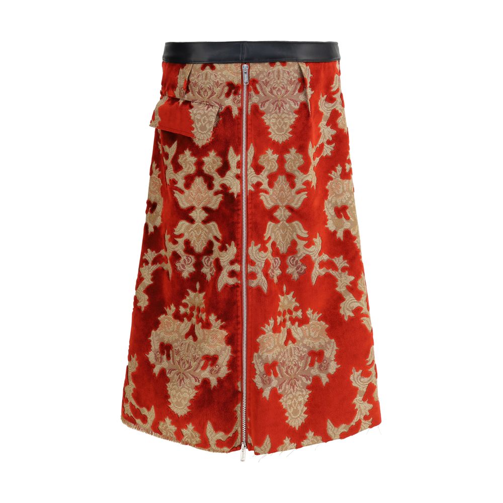 Undercover Brocade Midi Skirt