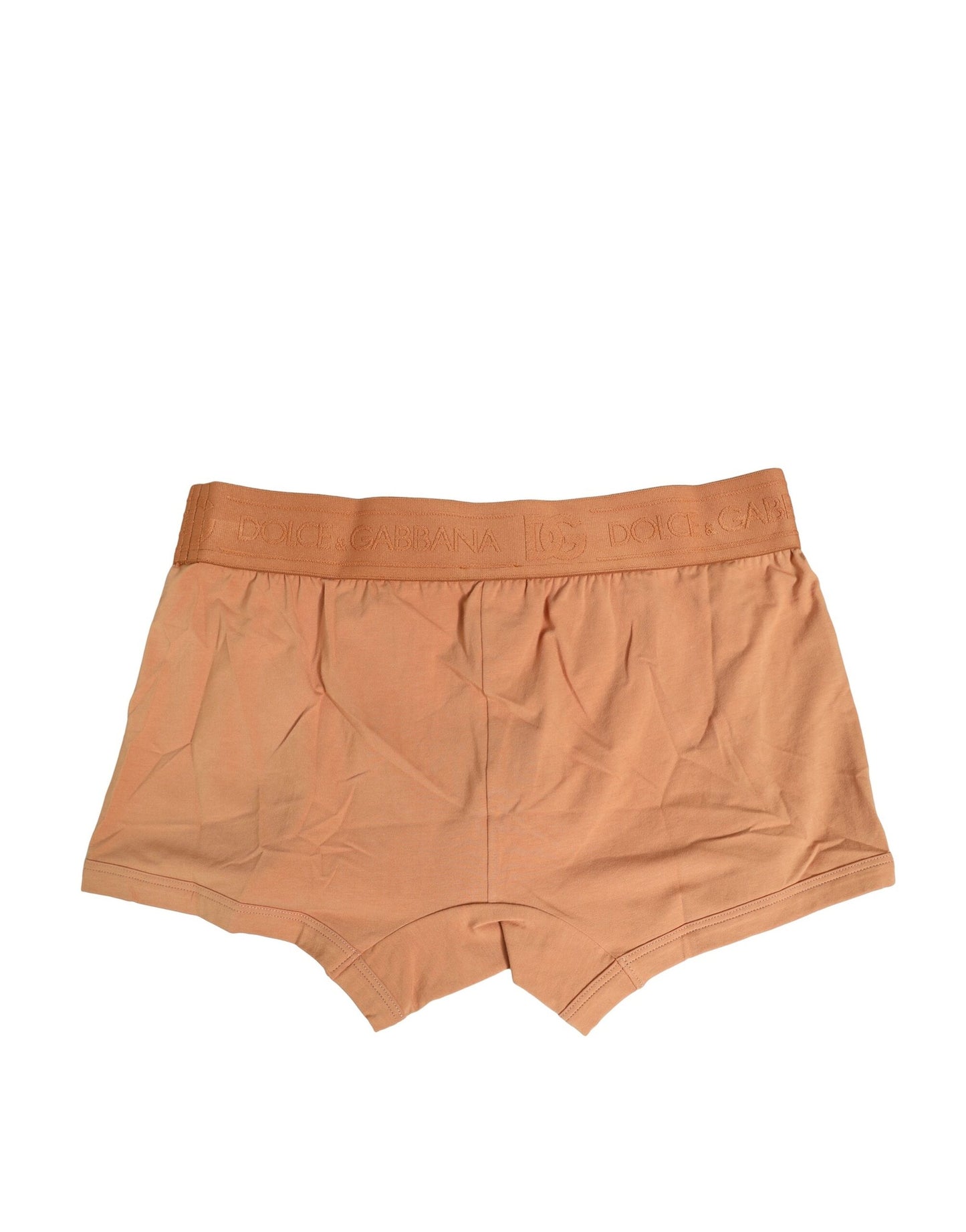 Dolce & Gabbana Brown Cotton Stretch Boxer Briefs