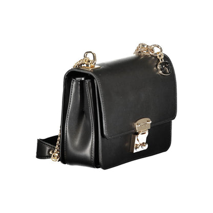 Guess Jeans Black Polyethylene Handbag - Eliette Bag with Chain Shoulder Strap