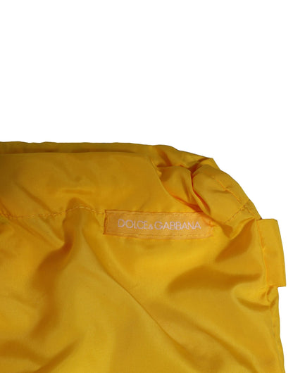 Dolce & Gabbana Yellow Waistband Logo Beachwear Brief Swimwear for Men