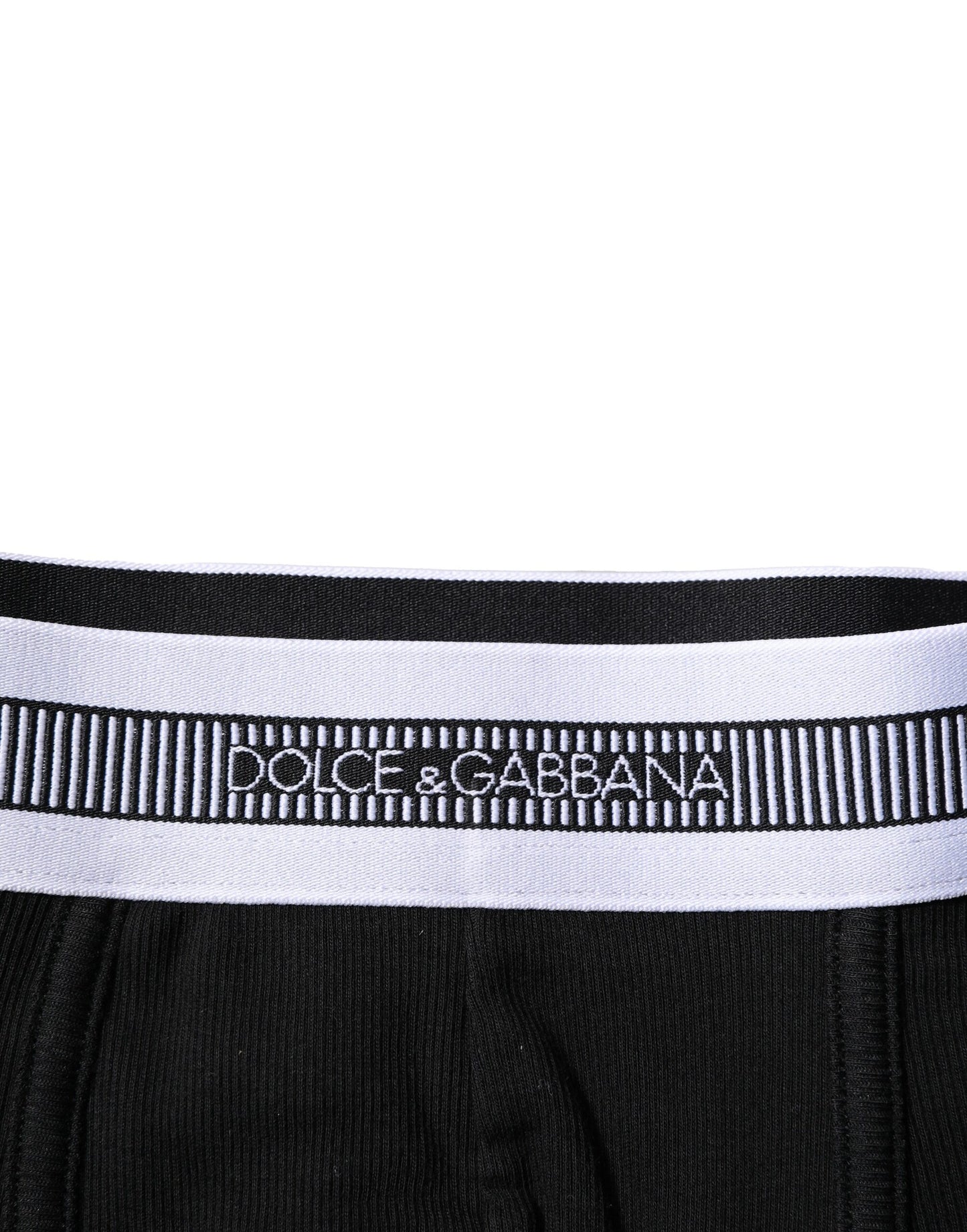 Dolce & Gabbana Black Cotton Stretch Boxer Briefs