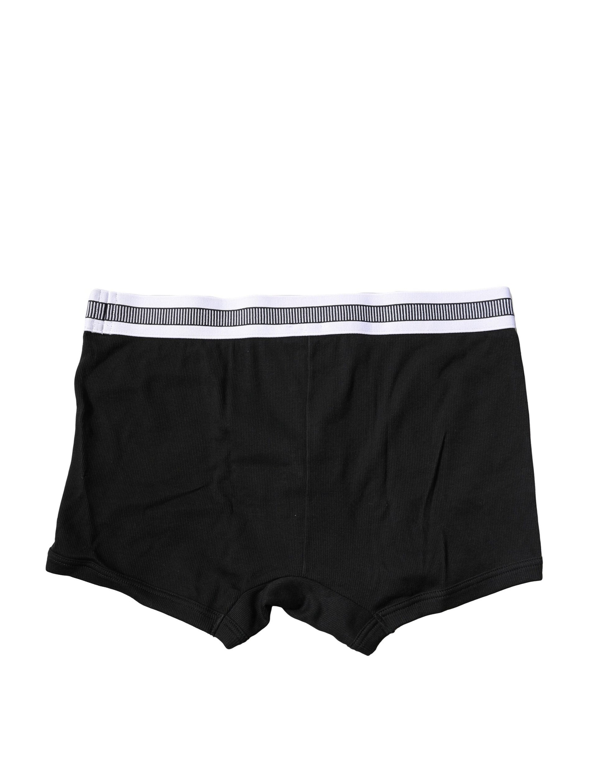 Dolce & Gabbana Black Cotton Stretch Boxer Briefs