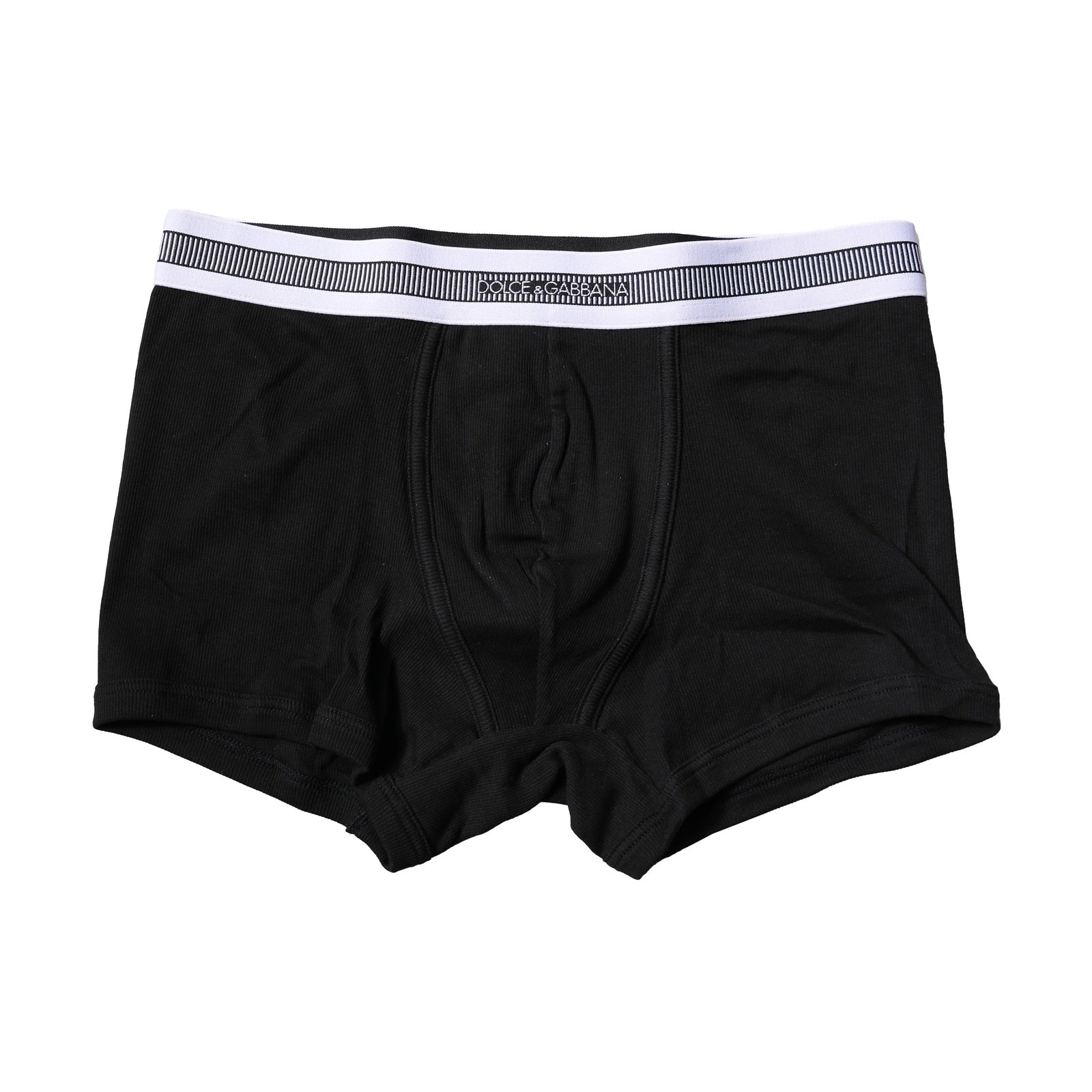 Dolce & Gabbana Black Cotton Stretch Boxer Briefs