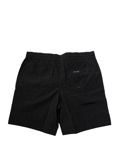 Dolce & Gabbana Black Polyester Swim Shorts for Men