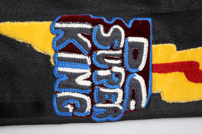Dolce & Gabbana Black Graphic Embroidery Tapered Pants