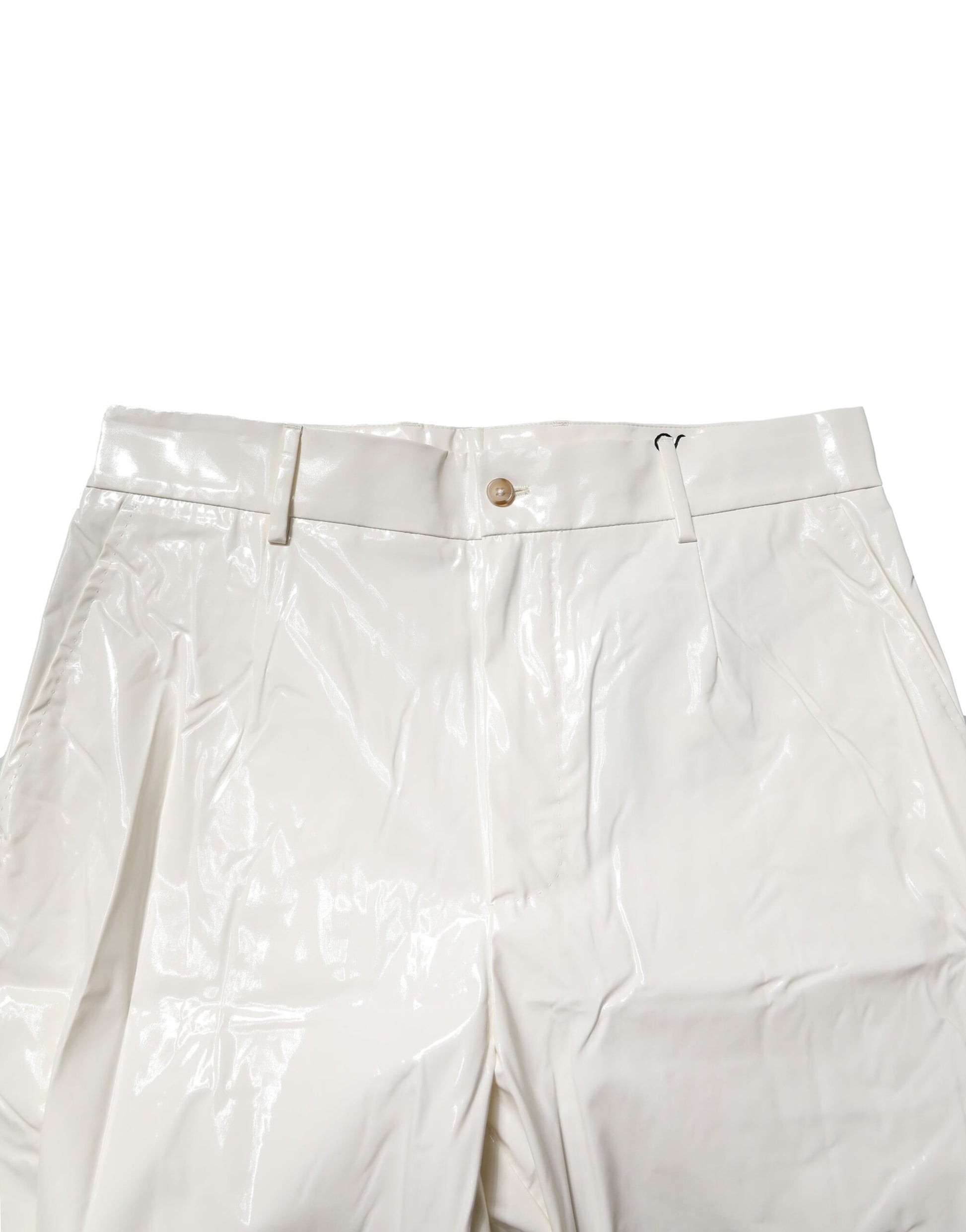 Dolce & Gabbana White Nylon Tapered Pants for Men