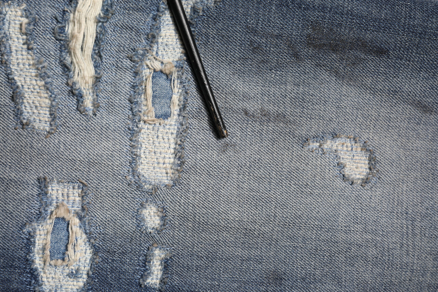 Dolce & Gabbana Blue Washed Distressed Cotton Men's Jeans
