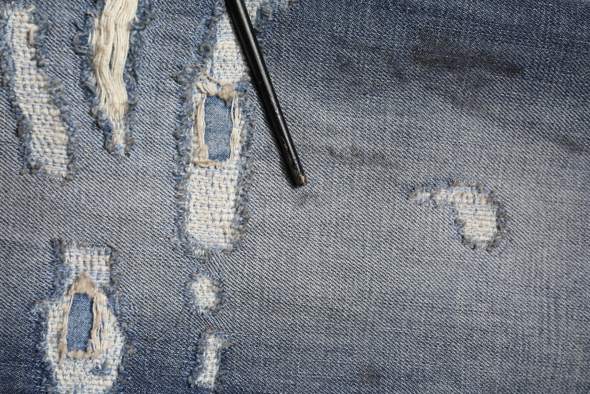 Dolce & Gabbana Blue Washed Distressed Cotton Men's Jeans
