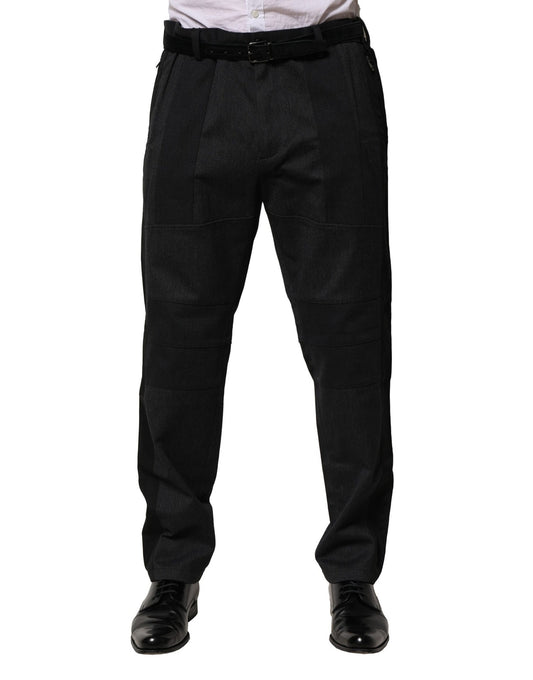 Dolce & Gabbana Black Cotton Dress Pants