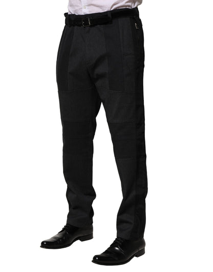 Dolce & Gabbana Black Cotton Dress Pants