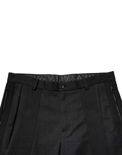 Dolce & Gabbana Black Cotton Dress Pants