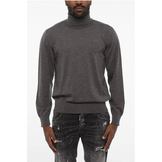 Dsquared2 Ton On Ton Monogram Turtleneck Sweater