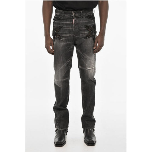 Dsquared2 Regular Fit Jeans with Jewels