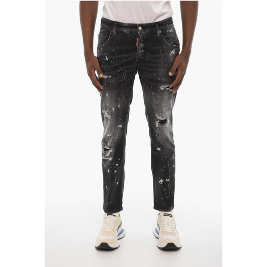 Dsquared² Rhinestone Embellished Regular Fit Jeans