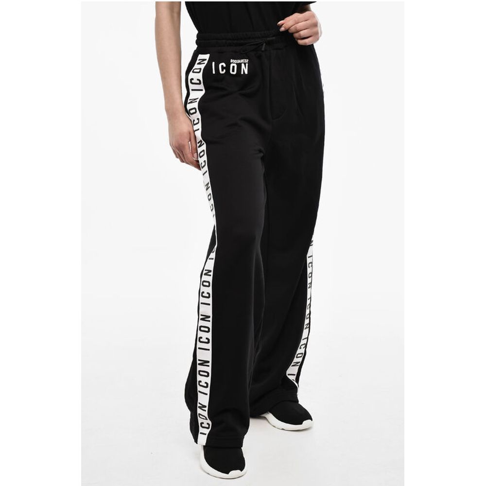 Dsquared2 Black 3 Pockets Joggers with Side Logo Bands
