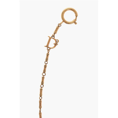 Dsquared2 Golden Effect Metal D2 Statement Pant's Chain