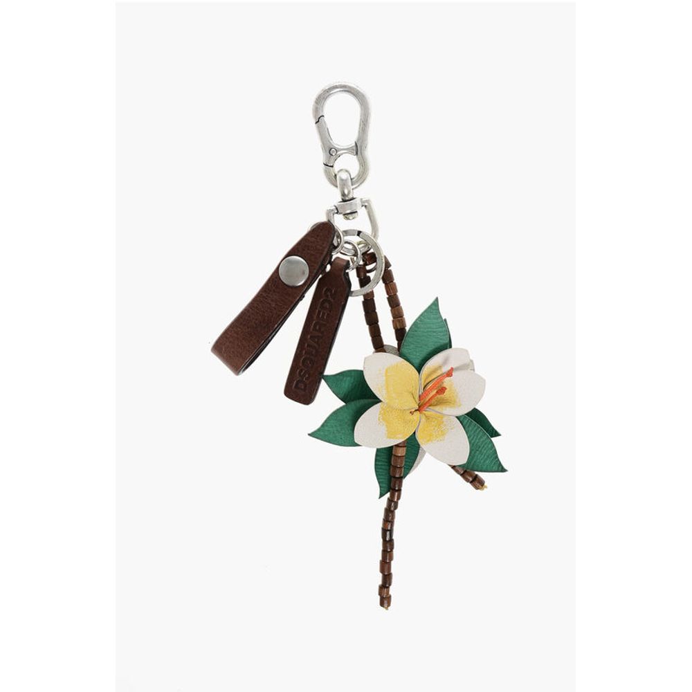 Dsquared² ALOHA SPIRIT Keyring with Leather Pendants