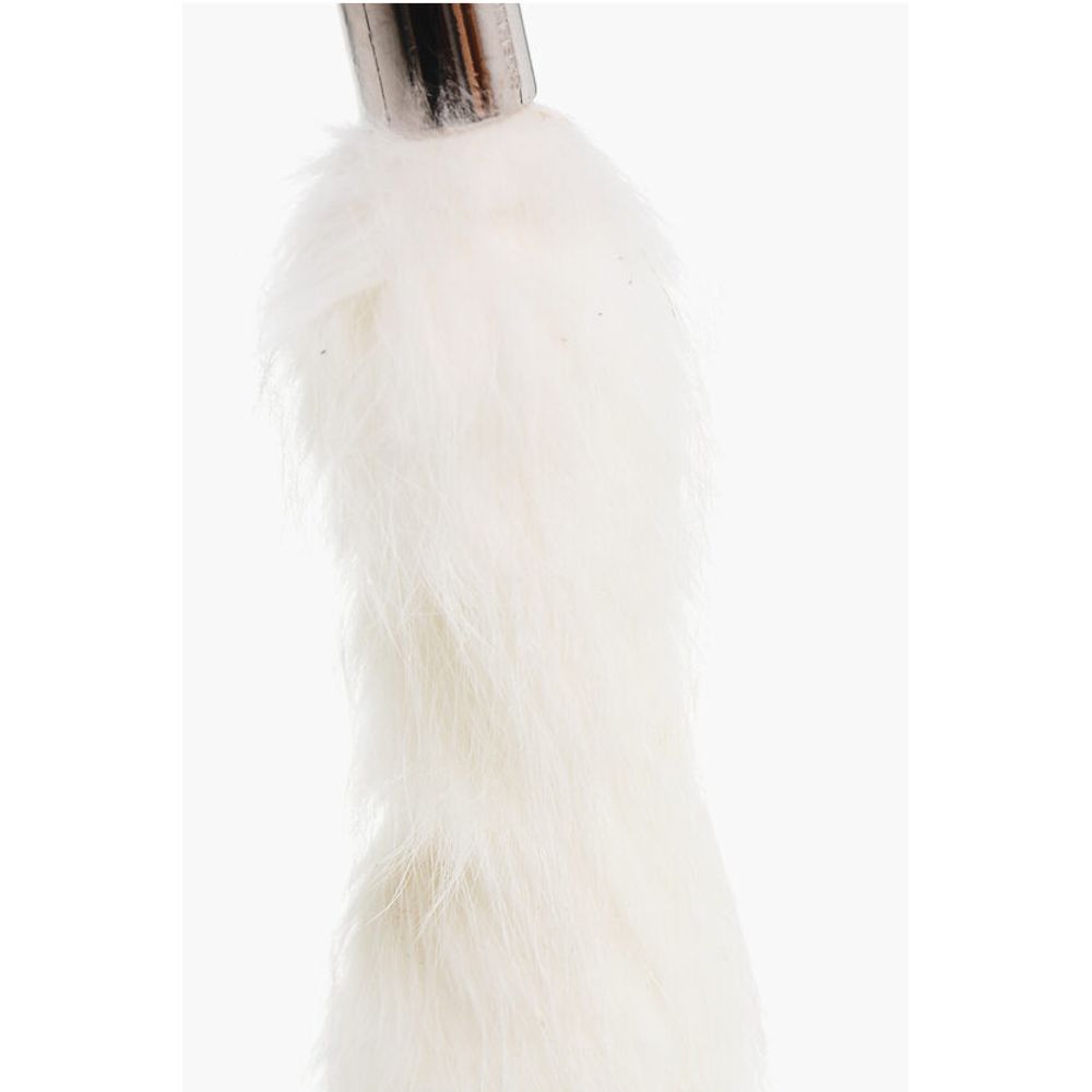 Dsquared2 Metal Keyring with Real Fur Pendant - A Statement Accessory