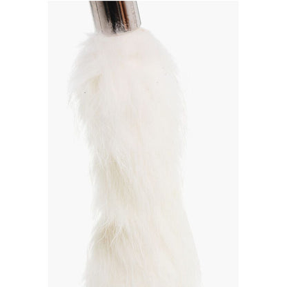 Dsquared2 Metal Keyring with Real Fur Pendant - A Statement Accessory